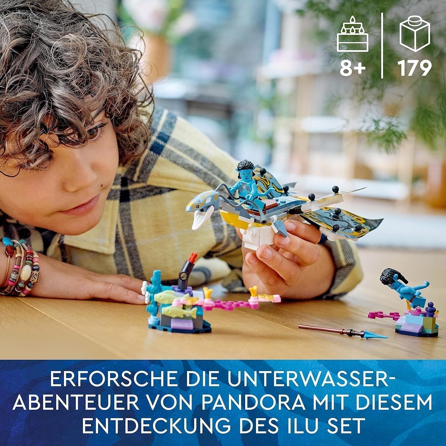 LEGO Avatar La scoperta di Ilu Percorso acquatico Giocattolo costruibile con figura subacquea Collezione Pandora Set per bambini e appassionati di cinema da 8 anni in su 75575 Set da costruzione Besuche den LEGO-Store
