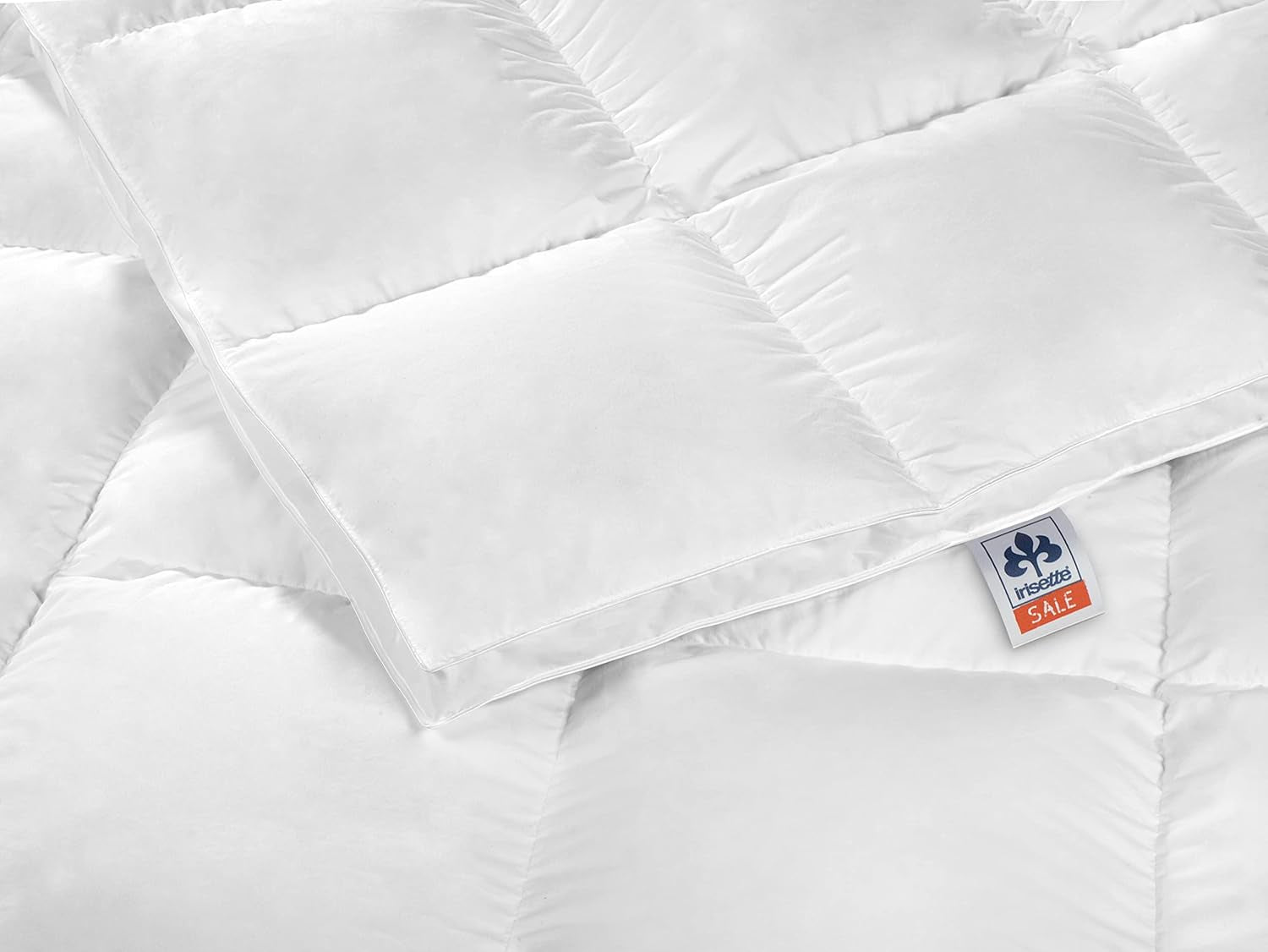 Piumino Irisette Nora Piumino estivo leggero con fodera in cotone 100%, imbottitura in piuma 100% classe I, 135 X 200 cm, certificato Oeko-Tex, prodotto secondo lo standard di qualità tedesco Naty Shop Piumini e Trapunte Extra Calde 200 X 200 Cm