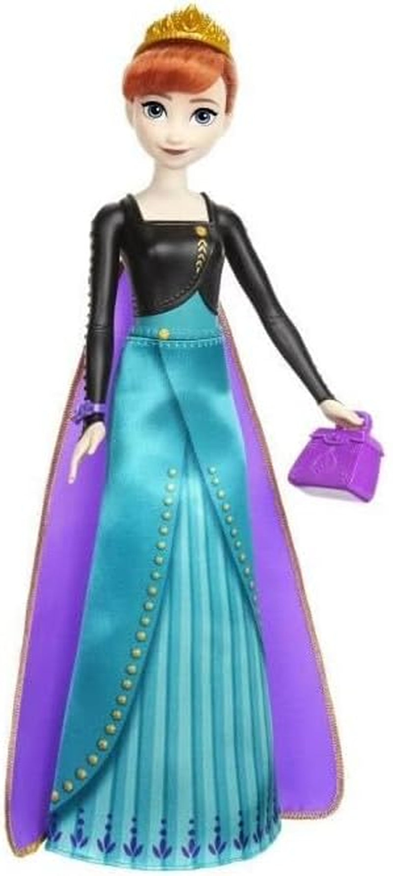 Mattel Disney The Ice Queen Anna Fashion Doll Set, Spin & Reveal con 11 sorprese, inclusi 5 accessori, 5 adesivi e una scena di gioco, ispirata al film Disney, HXD27 Naty Shop Dolls