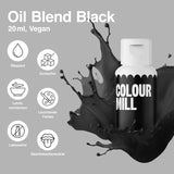 Set coloranti alimentari liquidi Color Mill - 5 x 20 ml a base di olio (nero, rosa shocking, viola, rosso e blu) - Resistente ai raggi UV - Perfetto per cuocere al forno e come guarnizione per torte, muffin e decorazioni per torte