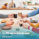 Macchina per caffè espresso a capsule Bosch Tassimo finesse TAS162E, 70 bevande, caffè più intenso premendo un pulsante, spegnimento automatico, sostenibile, dosaggio perfetto, 1400 W, nero/nero