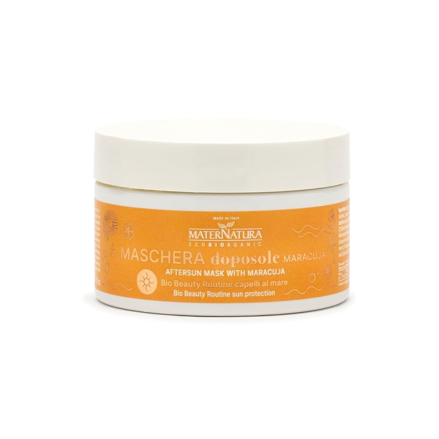 Maternatura Maschera Aftercare al Frutto della Passione Idrata e Dona Elasticità ai Capelli Dopo l'Esposizione Solare Beauty Routine Biologica per Capelli da Spiaggia Certificata Biologica Made in Italy - 200ml Naty Shop Hair Mask Default Title