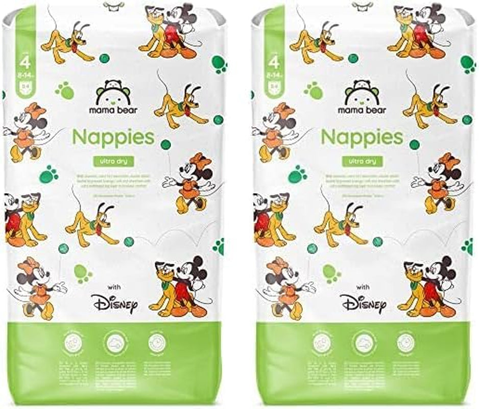 Marchio Amazon: Mama Bear Disney Pannolini Ultra Dry, taglia 3 (4-9 kg) - Scatola mensile, bianco, 172 pezzi (2 confezioni da 86)