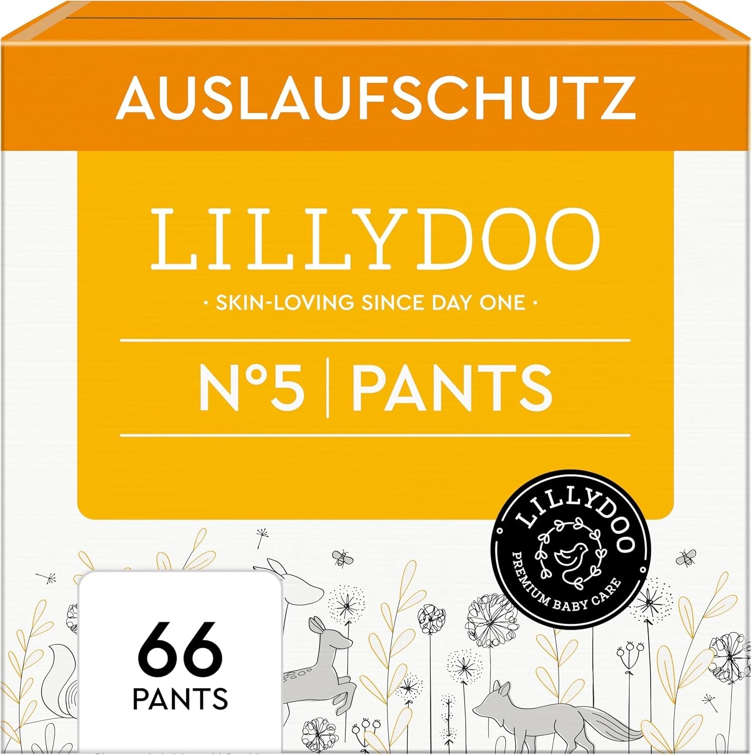 Pantaloni skin friendly LILLYDOO taglia 5 (12-17 kg) scatola mensile (105 pezzi)