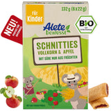 Alete Fettine Biologiche con Cereali Integrali e Mela 6 x 22 g
