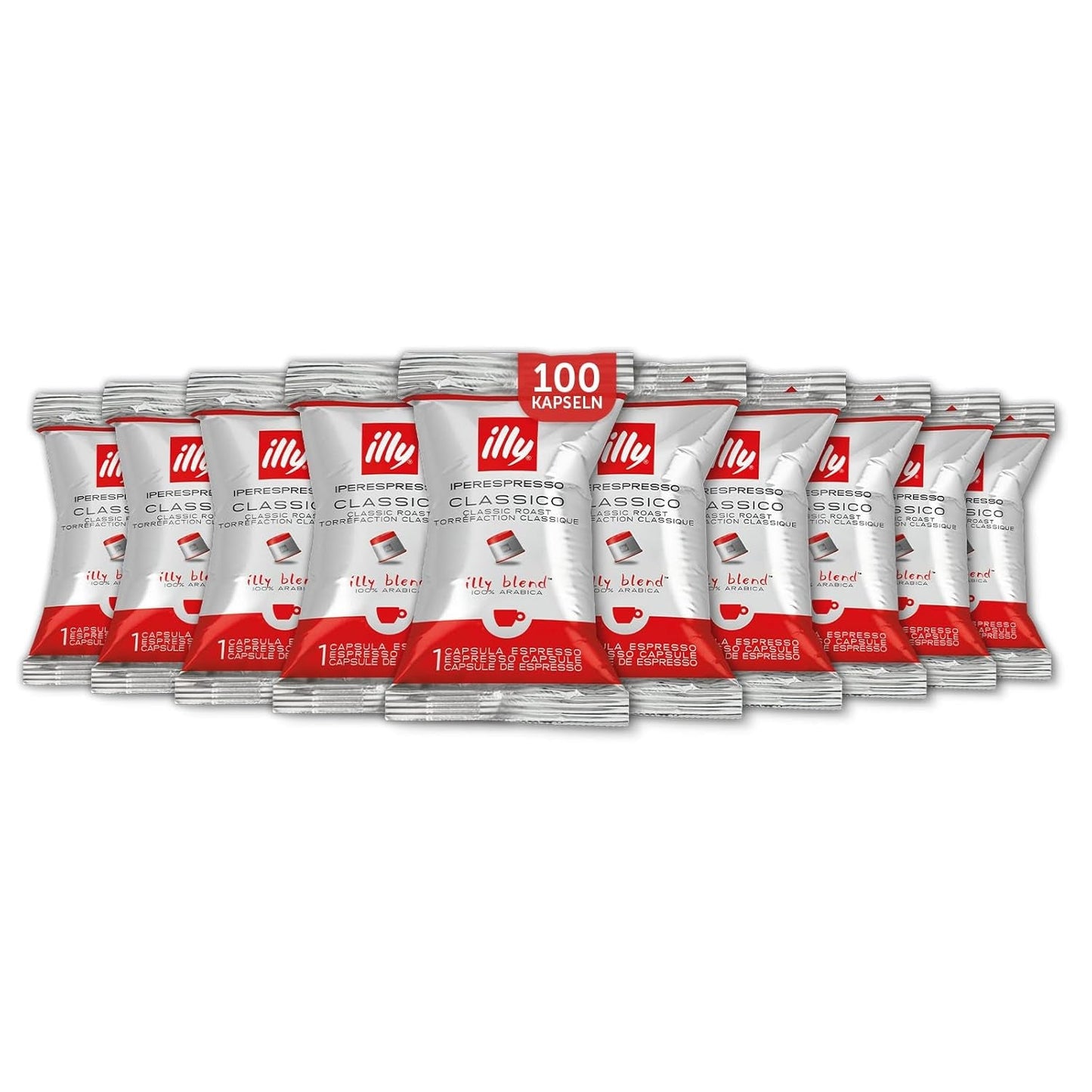 illy Iperespresso Kaffeekapseln Klassische Röstung CLASSICO, confezione con 100 capsule