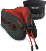 Cuscino da viaggio a lungo raggio Cabeau Cool – Evolution Cool – Memory Foam con prese d'aria – Compatto con custodia per il trasporto (Rosso)