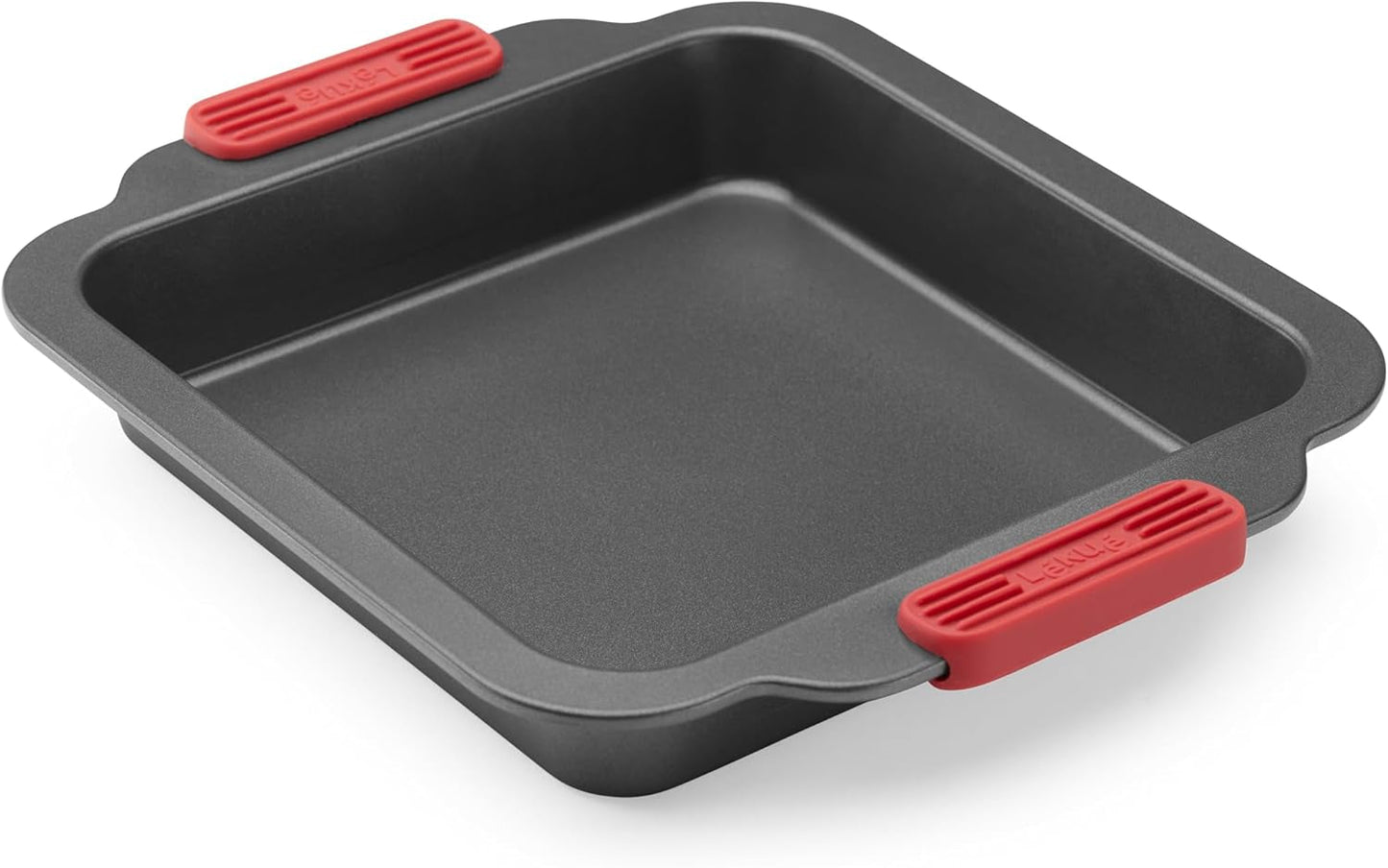 Lékué Muffin-Backform, Antihaftbeschichte, Metall, 6 Mulden Stampi e teglie Naty Shop Quadratische