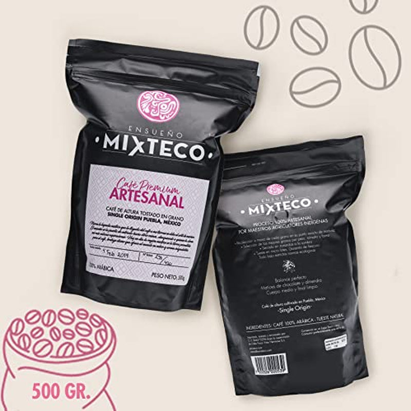 Chicchi di caffè Arabica tostati | 500 g con sentori di cacao e mandorle | Da una torrefazione tradizionale | Gusto delicato
