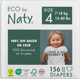 Pannolini Eco Eco by Naty Baby Eco Pannolini - pannolini biologici premium, ecologici, realizzati con materiali a base vegetale, ideali per la pelle sensibile del bambino (taglia 5 - 80 pezzi)