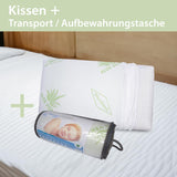 Maxxgoods Cuscino Ortopedico Cuscino di Supporto per Collo in Schiuma di Gel Visco con Fodera Protettiva in Aloe Vera e Fodera Interna in Cotone 100% - Cuscino per Pancia, Schiena e Chi Dorme sul fianco (42 Cm X 70 Cm X 12 Cm) Cuscini Ortopedici Cervicali Naty Shop