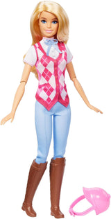 Barbie Malibu e accessori da Barbie Mysteries: The Secret Horse Adventure, inclusa bambola alla moda, completo da equitazione staccabile e casco, HXJ38