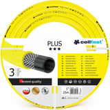 Tubo da giardino CELLFAST Tubo dell'acqua da 3,4 pollici a 3 strati Tubo flessibile per irrigazione da giardino con rinforzo in filo durevole Resistente ai raggi UV Anti-alghe 25 bar 50 metri e altro