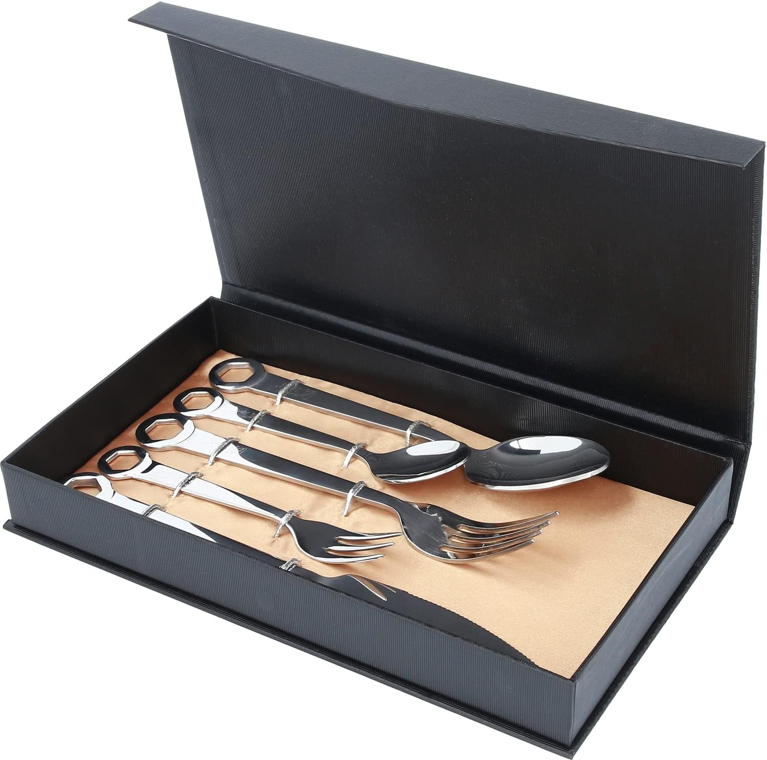 Set posate 5 pezzi, acciaio inox Kitchen Naty Shop
