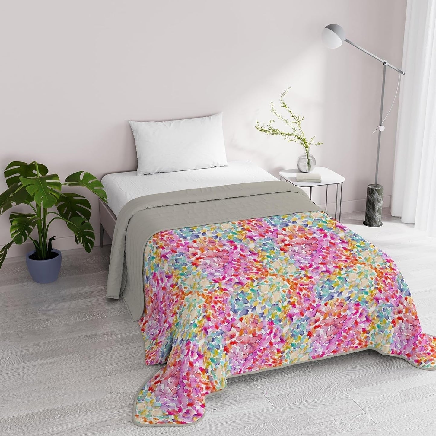 Fantasy Italian Bedding Microfibra Estate 1,5 Letti Murrine Trapunte e Trapunte Naty Shop Primavera 1 Posto E Mezzo