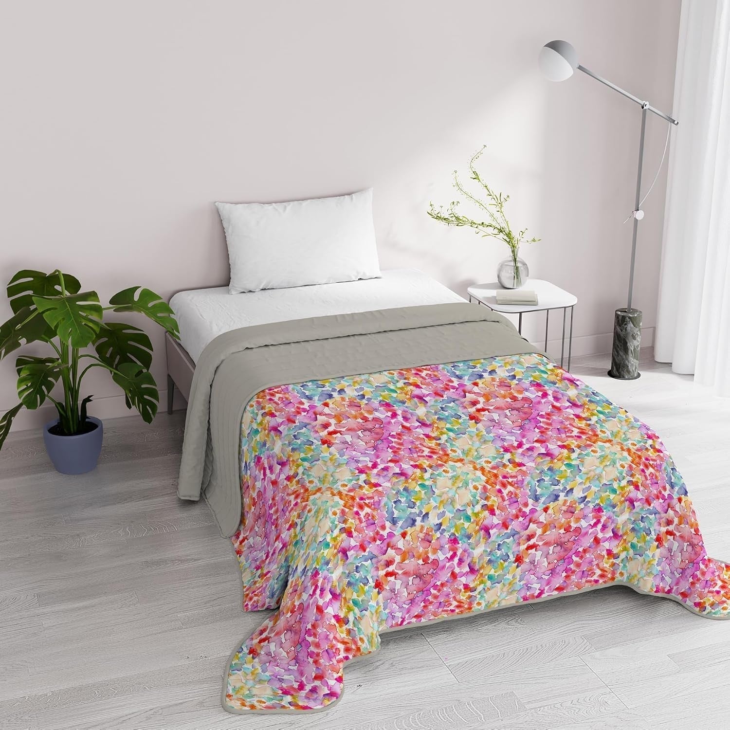 Fantasy Italian Bedding Microfibra Estate 1,5 Letti Murrine Trapunte e Trapunte Naty Shop Primavera 1 Posto E Mezzo