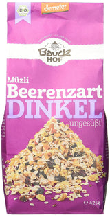 Muesli Hof al gusto di frutti di bosco, non zuccherato, 425 g