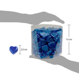 Günthart 150 Cuori Di Cioccolato Blu Ripieni Di Torrone | Pinguini con Crema di Torrone | Cuori di pinguino di cioccolato blu | Concorso | Cuori Di Cioccolato Blu | Pinguino (1,2 kg)