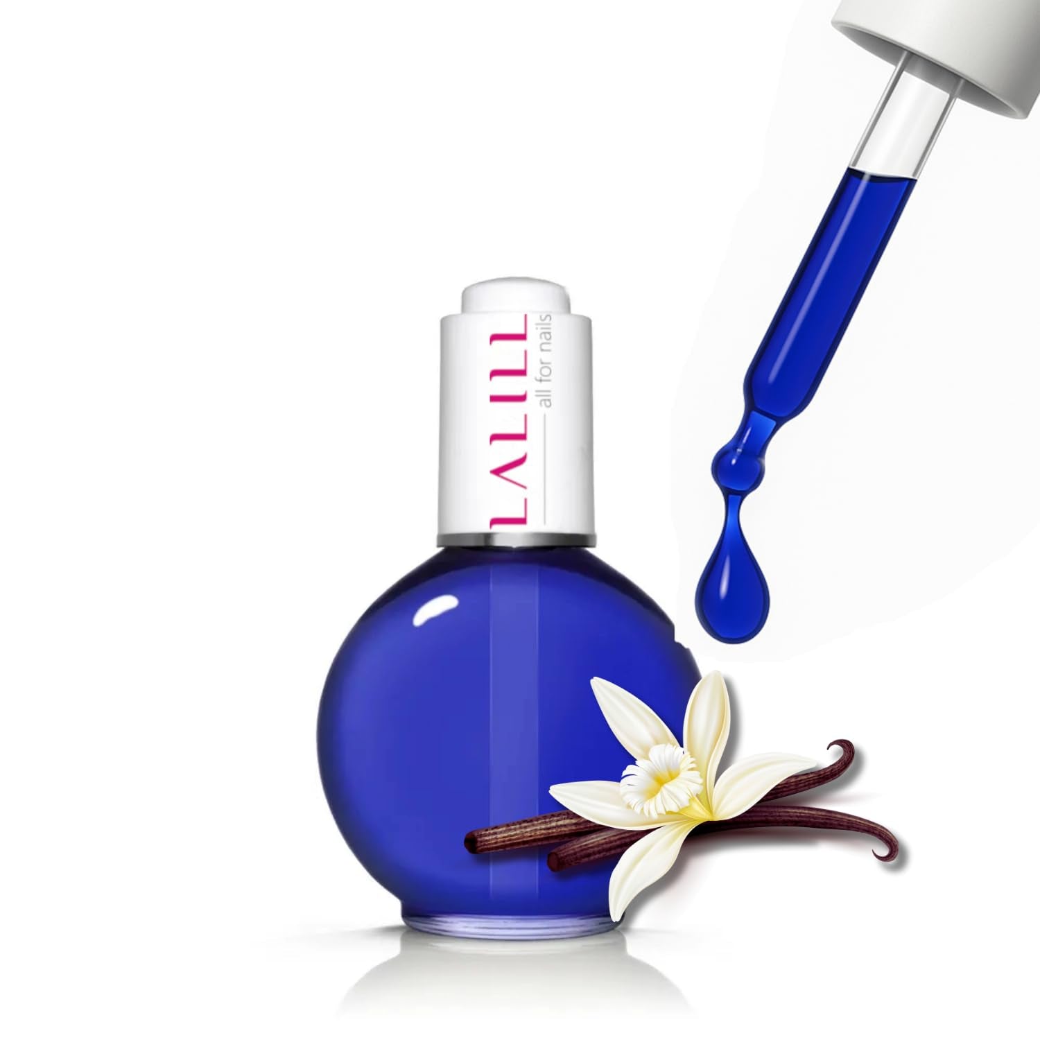 LALILL Olio per cuticole per unghie 75Ml - Himbeere Nagelpflegeöl - Nagelöl Pflege Für Nägel Nagelhaut - SPA Maniküre Naildesign Hände - Vegan - Con pipetta