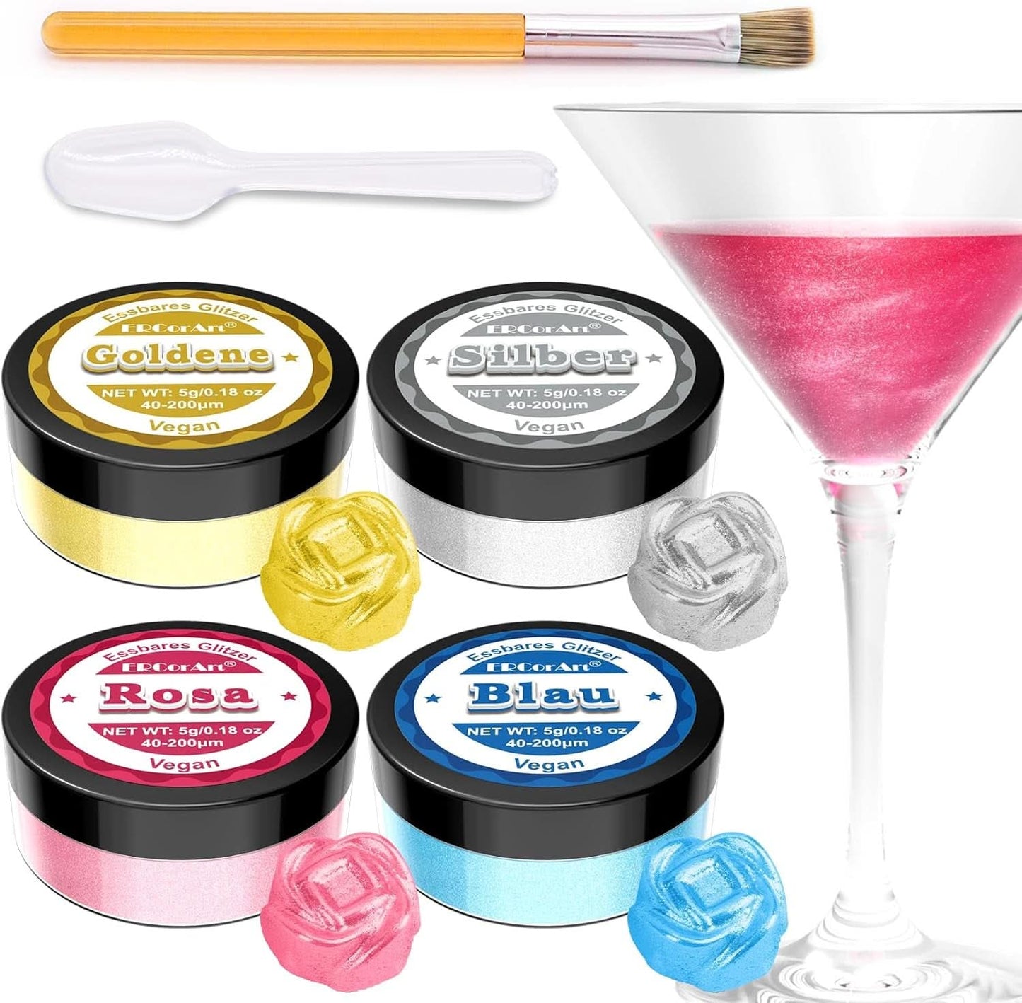Glitter commestibili, 5 grammi Glitter Nati Shop