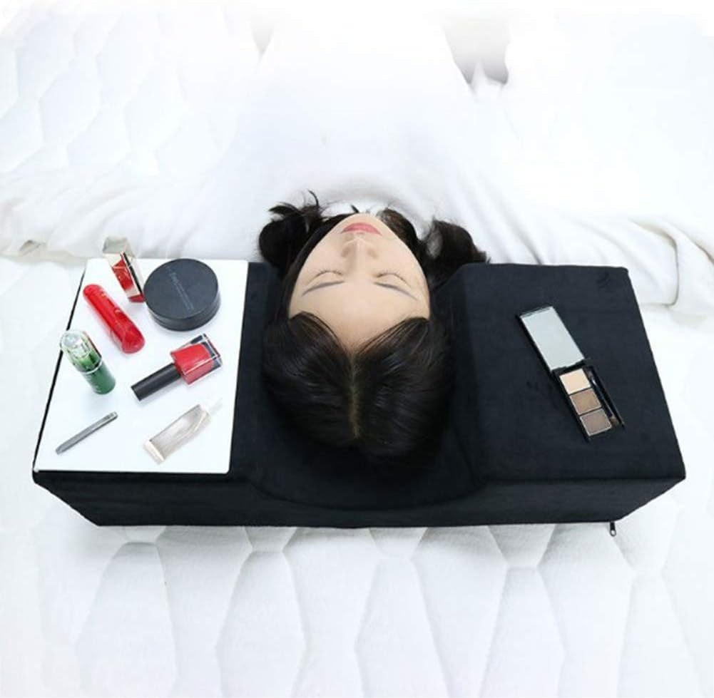 Whiteswan Estensione delle ciglia Supporto ergonomico in memory foam curvo Cuscino da soggiorno Ciglia per collo Cuscino per trucco di bellezza Cuscino per dormire Supporto per collo Cuscini ortopedici cervicali Naty Shop