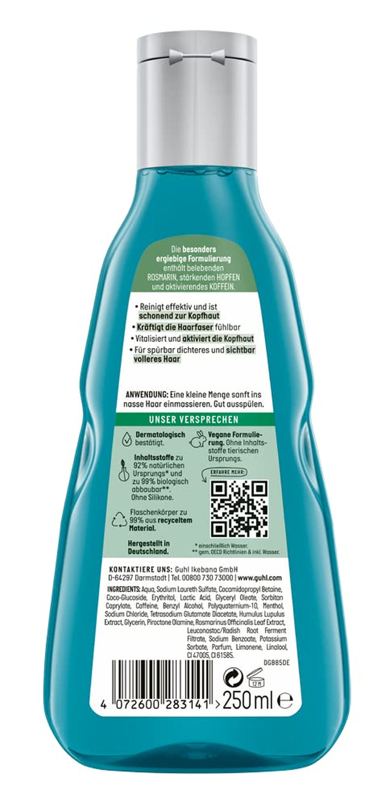 Guhl Men Full & Strong Shampoo - Tipo di capelli: sottili, fini, normali Guhl Doccia e Bagno