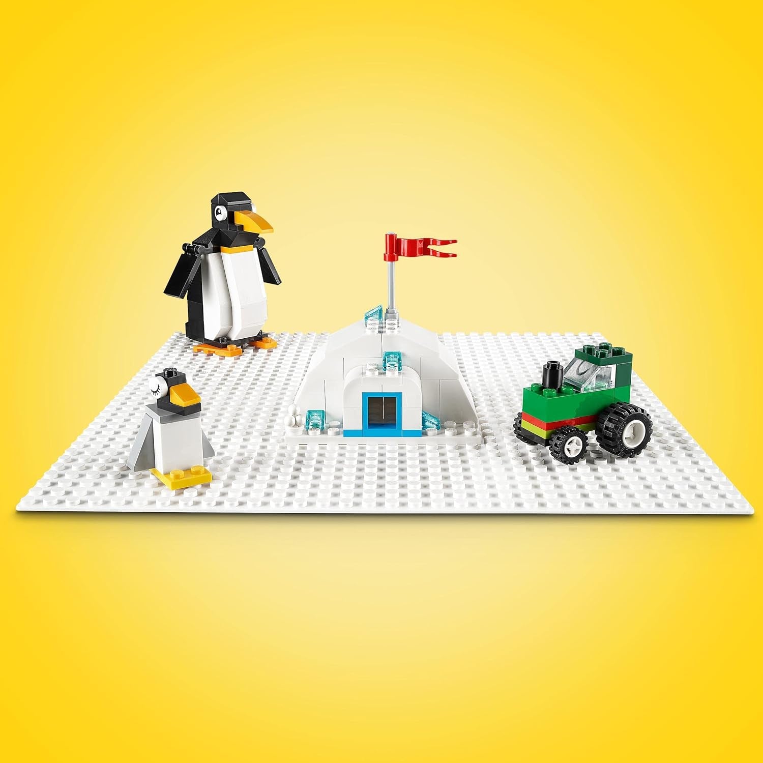 LEGO 11026 Classic Piastra di base quadrata bianca con rientranze 32X32 come set di base Set di costruzione di giocattoli Besuche den LEGO-Store
