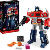 LEGO 10302 Icons Optimus Prime Set, Robot 2 in 1 e modello di camion, kit modello di giocattolo Transformers per adulti, regalo di compleanno o Natale per uomini, donne, lei e lui Set da costruzione Besuche den LEGO-Store Letto singolo