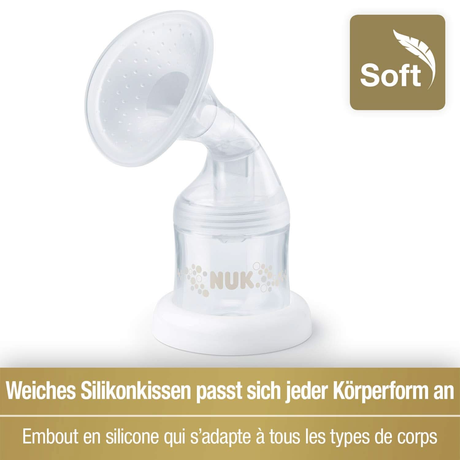 Tiralatte elettrico doppio NUK Nature Sense | Con batteria, display LCD 2X contenitori per latte materno da 150 ml Accessori Alimentazione e Allattamento Bebe Naty Shop