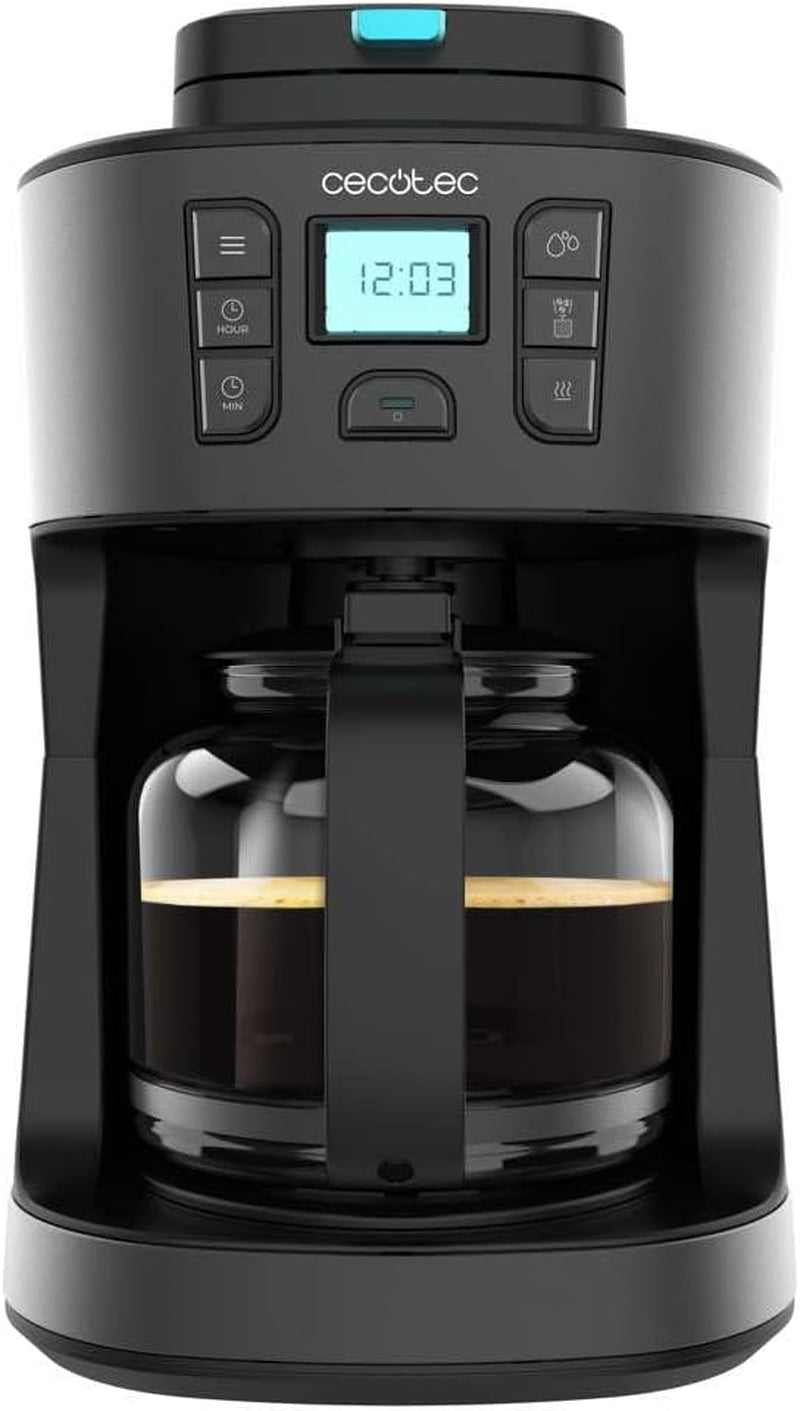 Espresso con filtro Cecotec Coffee 66 Drop and Touch, potenza 950 W, 1,5 L, 12 tazze, touch screen, caraffa in vetro, timer 24 ore, 6 interruttori, filtro a rete riutilizzabile