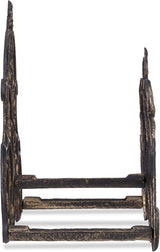 Relaxdays Portagomma da Giardino Look Vintage Montaggio a Parete Tubo Flessibile 20m Ghisa Altezza 24x31,5x15cm Bronzo