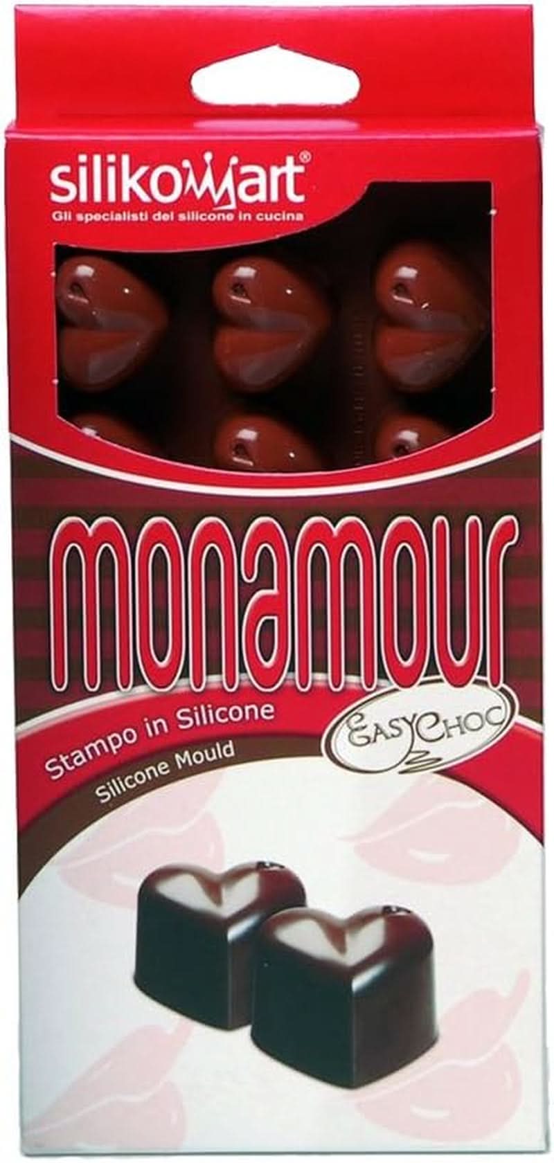 Silikomart 194690, Praline di cioccolato, Cuore, 15 modelli Kitchen Naty Shop