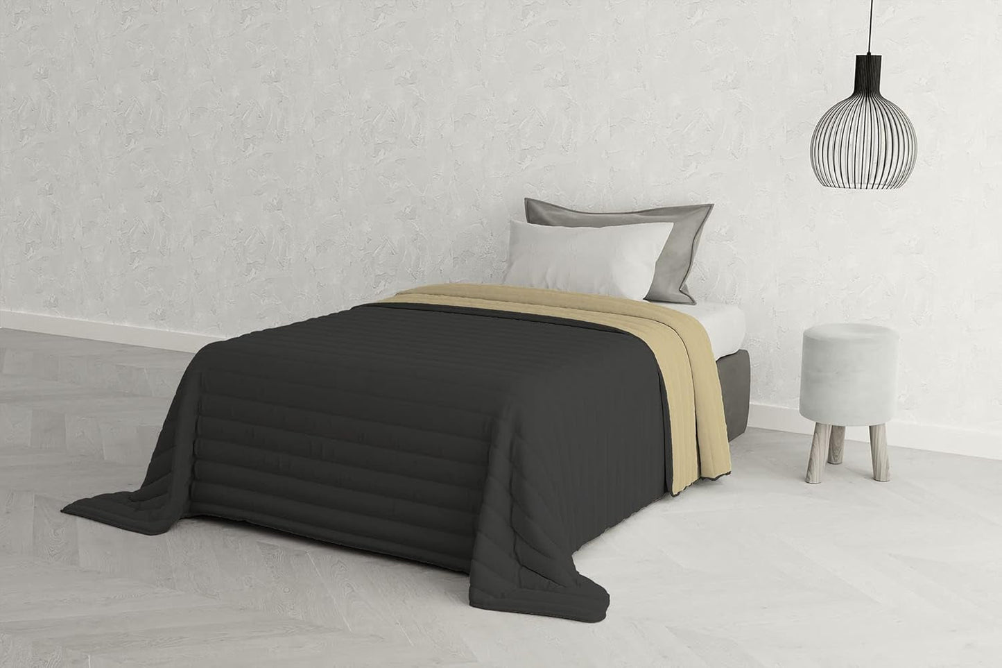 Biancheria da letto italiana Estivo letto singolo, lino, Acqua, 170 X 270 Cm