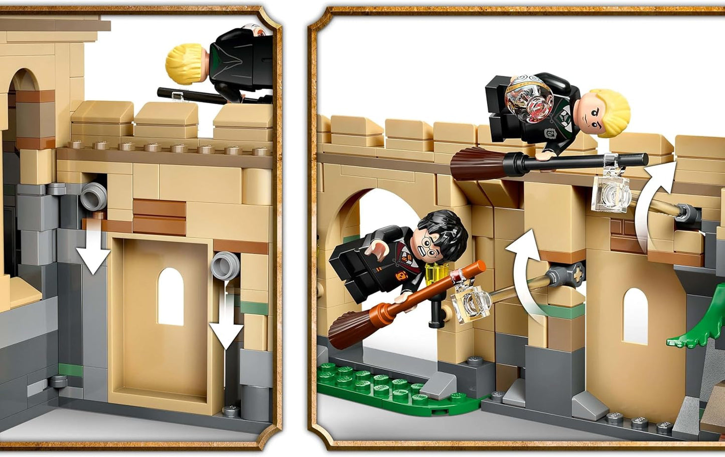Castello di Hogwarts LEGO Harry Potter: Lezioni di volo Adventure Playset con 6 minifigure da collezione, tra cui Draco Malfoy e la Professoressa McGonagall, Set di giochi di ruolo per ragazzi e ragazze di 9 anni 76447 Set di costruzione Besuche den LEGO-Store