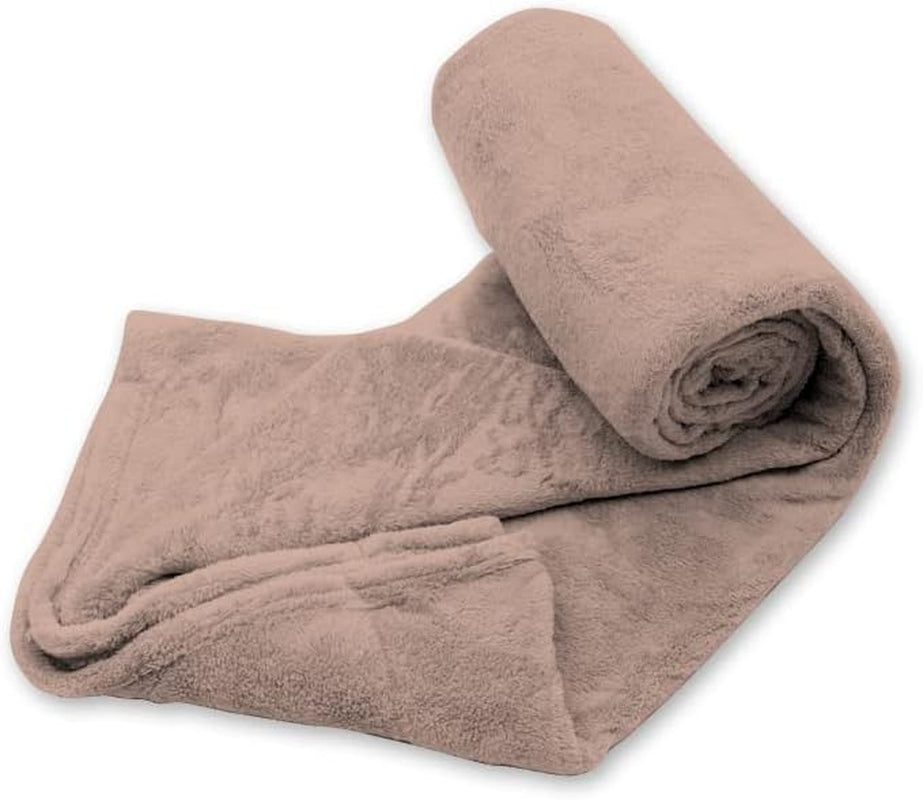 Coperta morbida | Plaid | Tocco morbido | 130 X 160 cm | Trapunte e trapunte Cipria Naty Shop