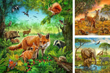 Ravensburger Puzzle per bambini - 09330 Animali della Terra - Puzzle per bambini dai 5 anni, con 3X49 pezzi Puzzle Naty Shop