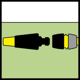 Raccordo per tubo Kärcher 2.645-194.0 (Universal Plus, con Aqua Stop) nero, piccolo