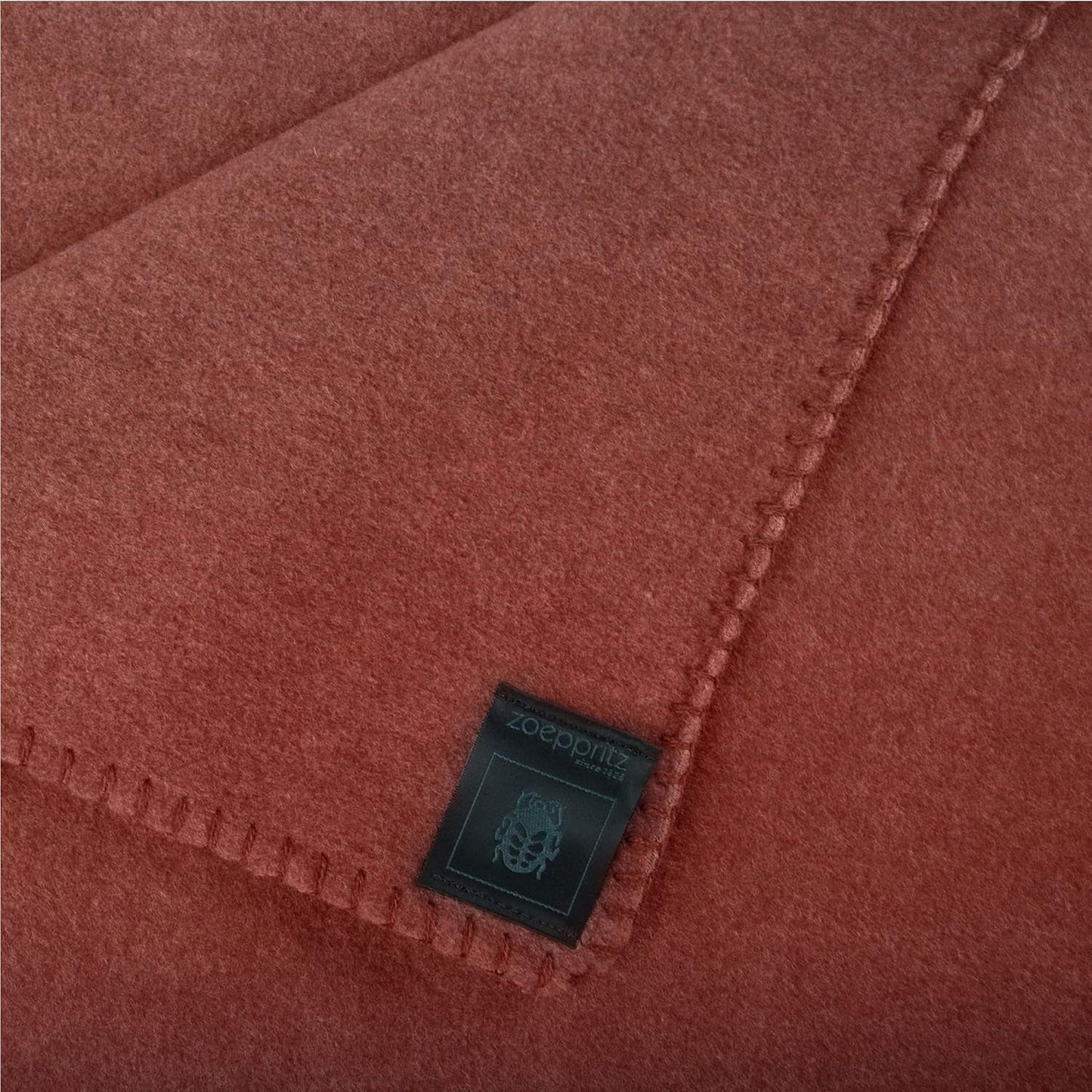 Coperta Zoeppritz colore: Rosso, Realizzata in 65% Poliestere, 35% Viscosa, Misura: 160X200 Cm, 103291-851-160X200 Letti e coperte 'zoeppritz since 1828'