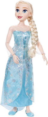 Disney Frozen Playdate Elsa Bambola Gigante da 80 cm della Jakks Pacific Bambola Completamente Articolata con 11 Punti di Articolazione Include Spazzola per Capelli e Accessori