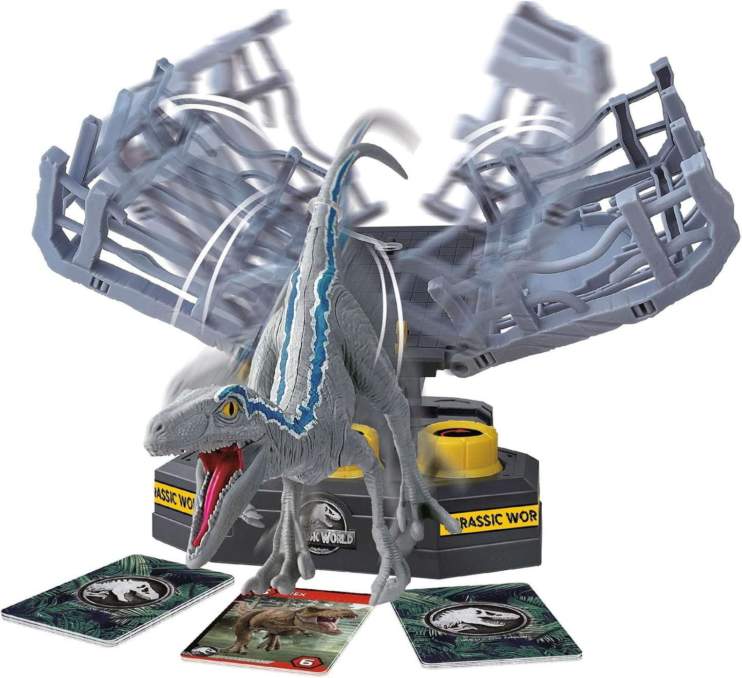 EPOCH Games, Jurassic World - Cage Breaker, 7523, Dinosauro giocattolo, Gioco da tavolo per bambini dai 4 anni in su