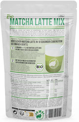 Mix di latte matcha biologico di Nananatura con polvere di tè verde di grado cerimoniale al 22% dal Giappone | Per un piacere semplice e delizioso del tè | Adatto anche per gelati e pasticceria