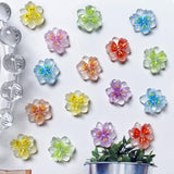 50 pezzi 3D Blume Nagel Charms Nägel Zubehör Nageldesign Glitzersteine ​​​​Nailart Strasssteine ​​​​Fiore Charms per unghie Fiore luminoso Nail Art Charms Bunte Blumen Deko Nagel Steinchen Fiori Strass per unghie
