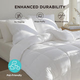 BEDSURE Trapunta Trapuntata Completo/Queen (88"X88") Bianco Piumini e Trapunte Naty Shop