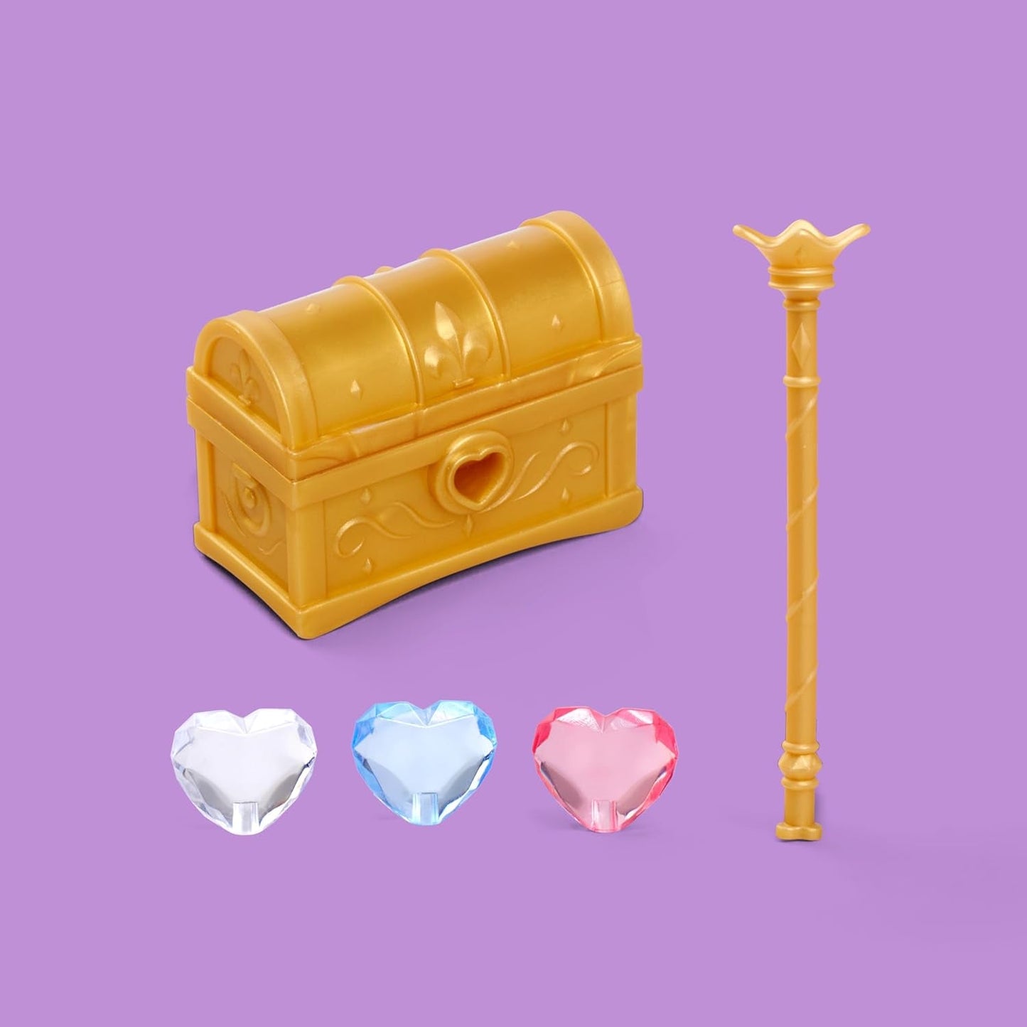 Simba Steffi Love Princess Diamond Princess gioca con la bambola con scrigno del tesoro magico, scettro e diamanti, 29 cm, da 3 anni in su