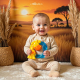 Playgro Jerry Giraffa Massaggiagengive - Massaggiagengive per neonati - Massaggiagengive in silicone - Massaggiagengive in silicone - Aiuto per la dentizione - Silicone - Massaggiagengive per neonati - Colorato