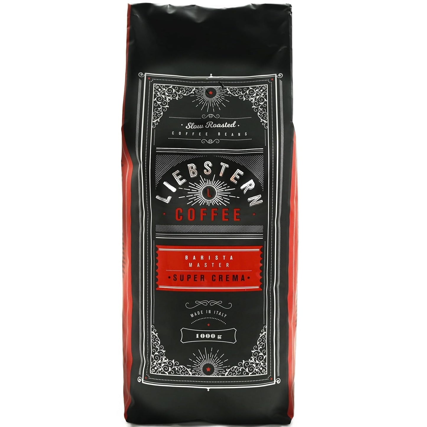 NUOVO | CAFFÈ LIEBSTERN | Caffè in grani 1kg | SUPER CREMA | Caffè a bassissima acidità | I migliori chicchi di caffè espresso per macchine completamente automatiche | Tostatura media con molto sapore