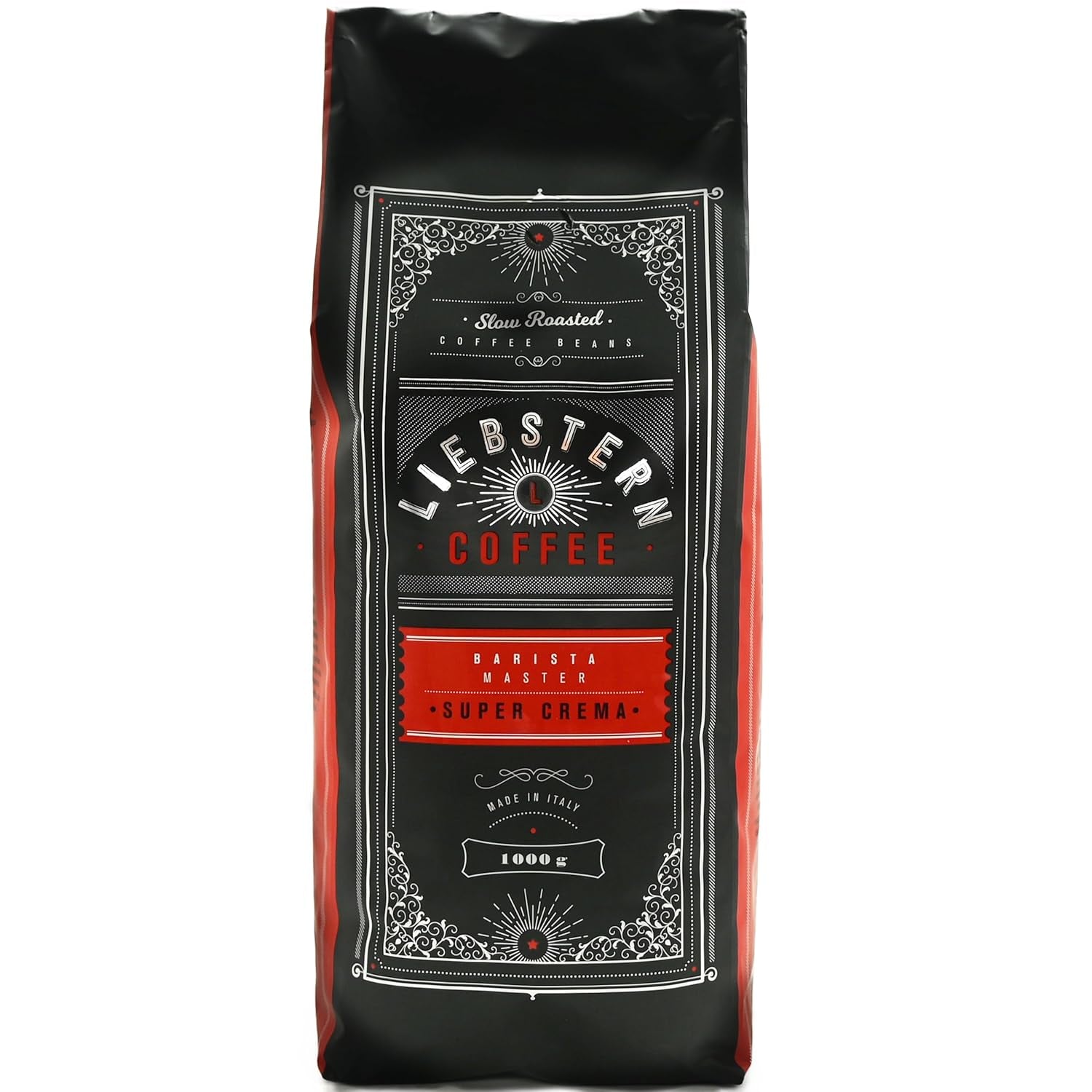 NUOVO | CAFFÈ LIEBSTERN | Caffè in grani 1kg | SUPER CREMA | Caffè a bassissima acidità | I migliori chicchi di caffè espresso per macchine completamente automatiche | Tostatura media con molto sapore