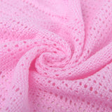 Biancheria da letto per famiglie Coperta cellulare rosa per letto matrimoniale, cotone, copriletto grande reversibile, leggera, termica, morbida, tradizionale coperta cellulare, piumini e trapunte 230 x 230 cm Naty Shop Rose Double Bed (230X230Cm)