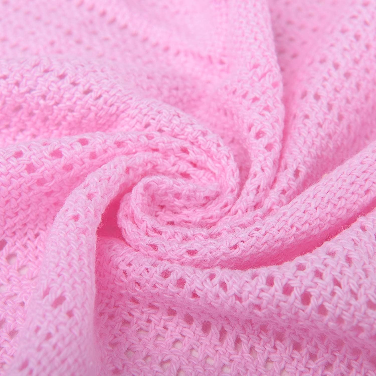 Biancheria da letto per famiglie Coperta cellulare rosa per letto matrimoniale, cotone, copriletto grande reversibile, leggera, termica, morbida, tradizionale coperta cellulare, piumini e trapunte 230 x 230 cm Naty Shop Rose Double Bed (230X230Cm)