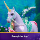 Wildstar Unicorn di Unicorn Academy - Unicorno originale Sophia alto 28 cm della serie Netflix con vera criniera e coda, briglie, sella e spazzola rimovibili, dai 4 anni in su